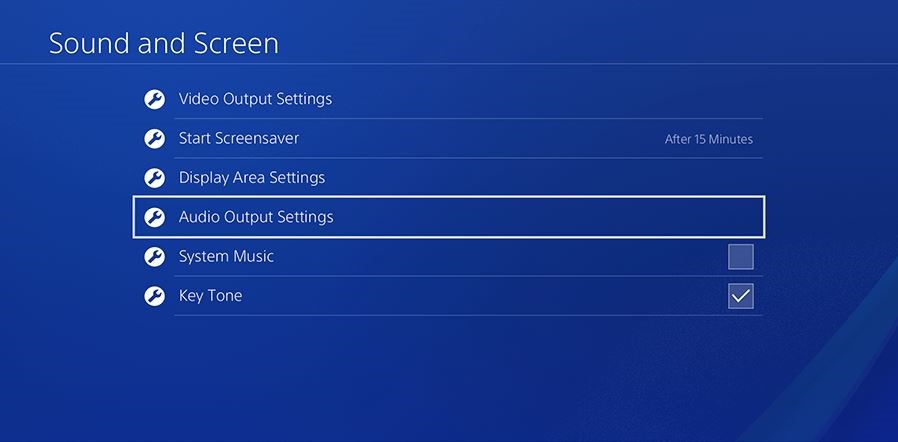 playstation audio output